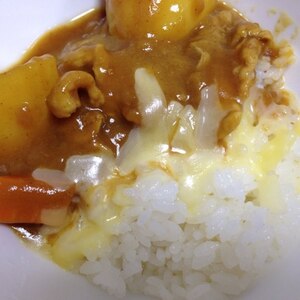 キャベツ入りカレーライス